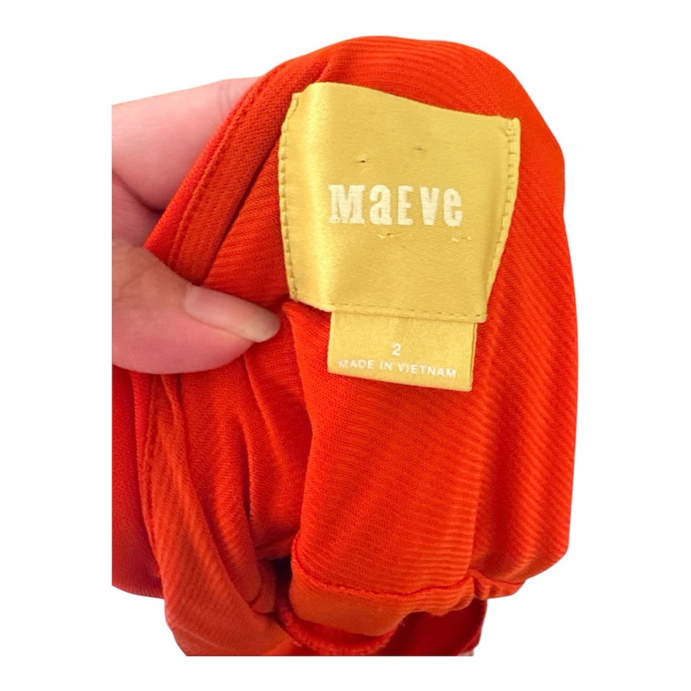 Maeve Anthropologie Orange Maxi Dress Open Back Sleeveless Size 2 - Picture 8 of 8